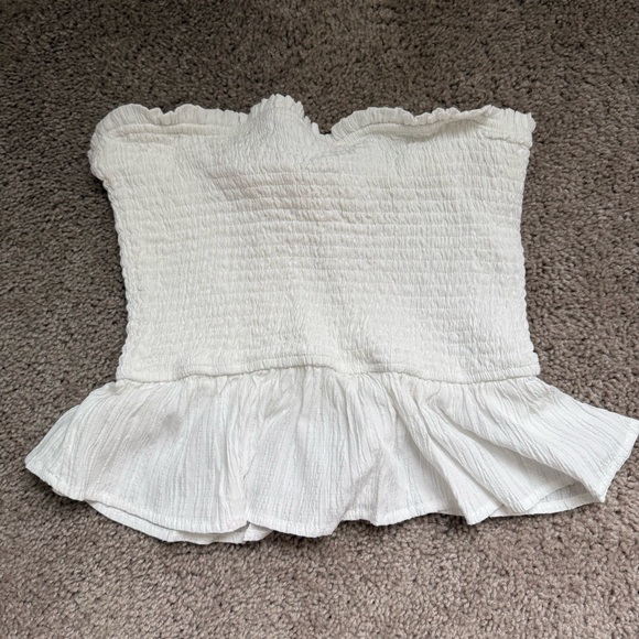 Allie Rose Tops - Allie Rose white tube/crop top medium